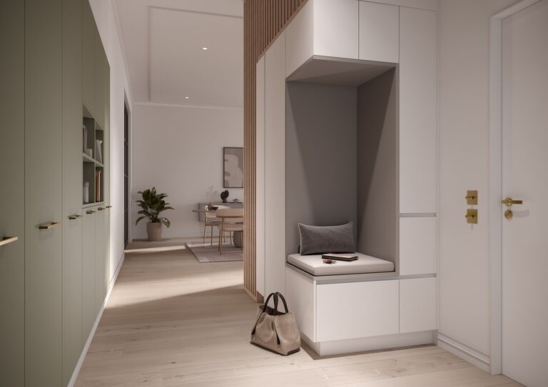 AV5045_Greige_AV8000_GL_Calacatta_Garderobe